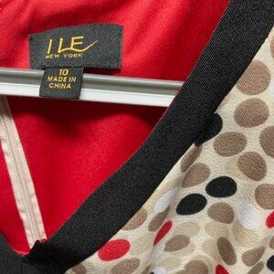 Dress with polka dot design